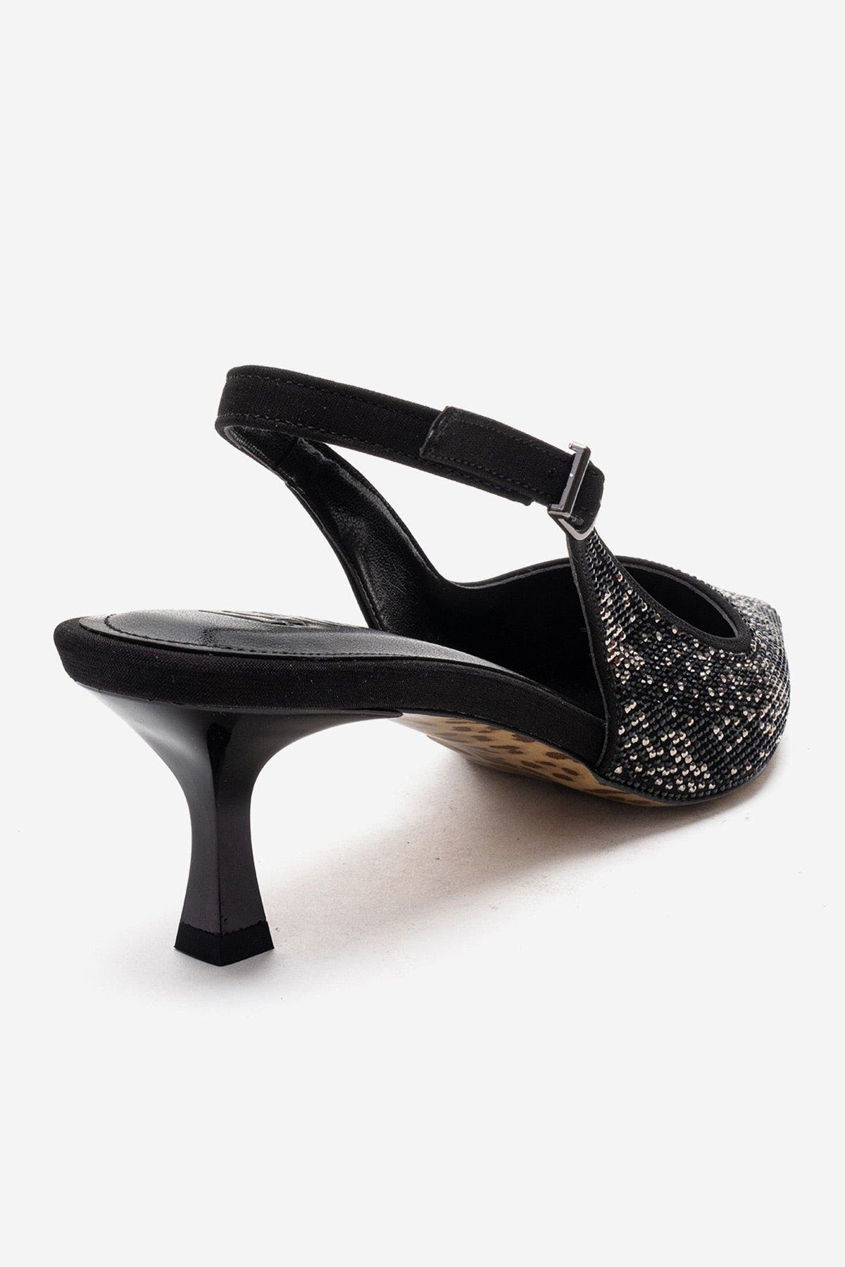 Prologue Shoes Nella Embellished Slingback Pointed Toe Pump, Alternate, color, Black