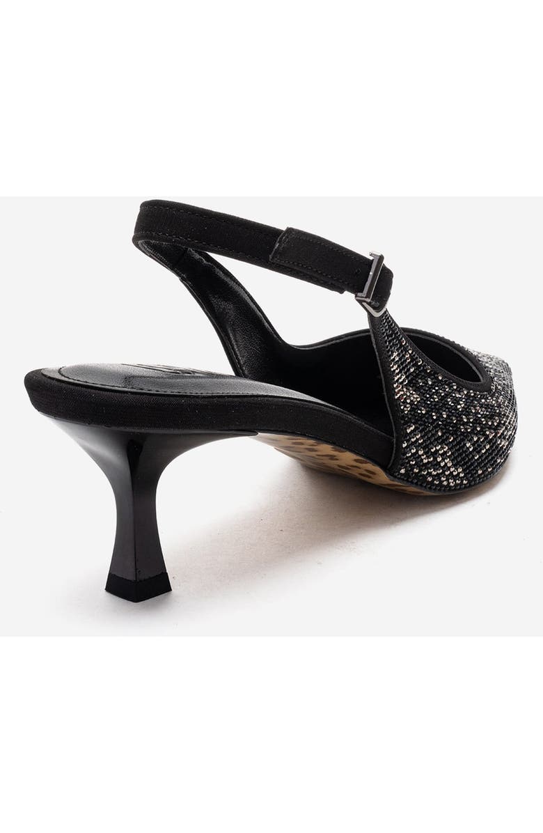 Prologue Shoes Nella Embellished Slingback Pointed Toe Pump, Alternate, color, Black
