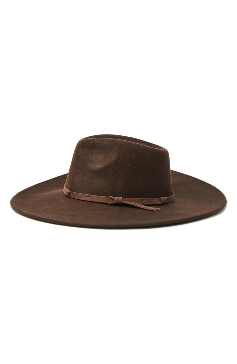 NOAKE Erin Wide Brim Wool Rancher Hat, Alternate, color, 