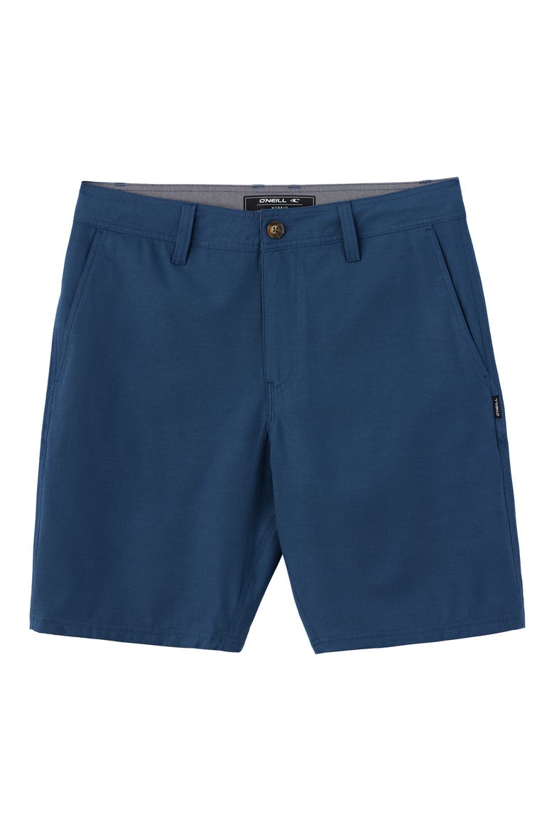 Reserve Light Check 19-Inch Water Resistant Hybrid Shorts, Alternate, color, NAVY