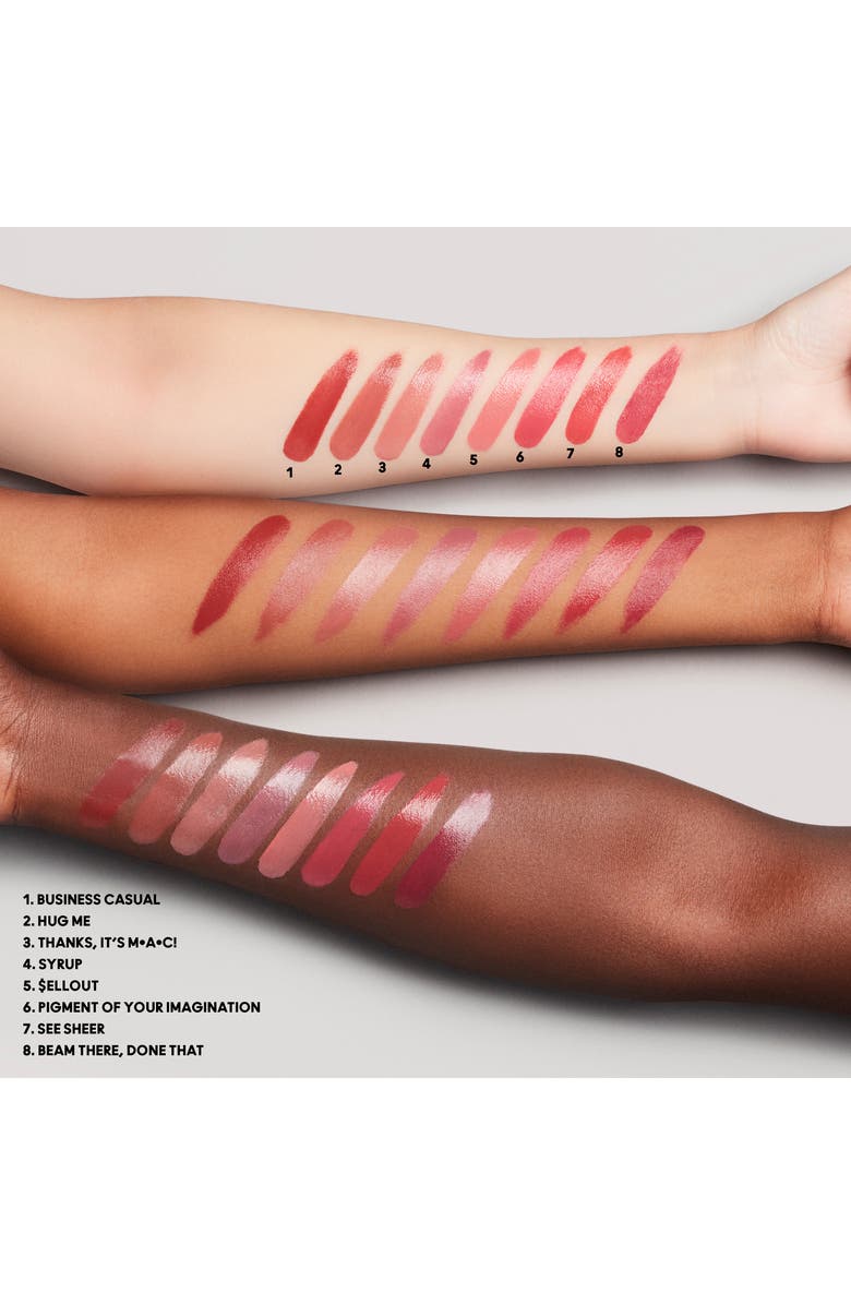 MAC Cosmetics Lustreglass Sheer-Shine Lipstick, Alternate, color, Syrup