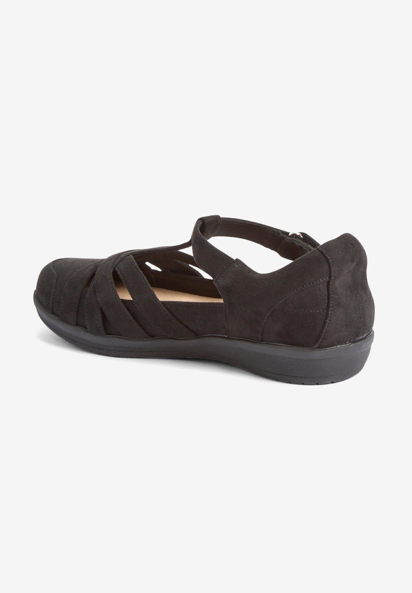 Comfortview The Landyn Orthotic Flat, Alternate, color, Black