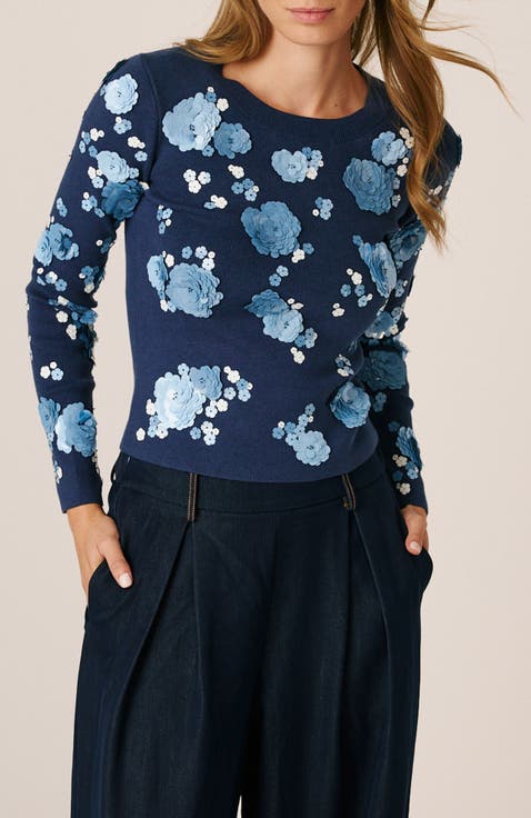 Knitted Jumper With Beads