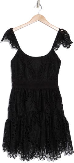 Eyelet Lace Minidress
