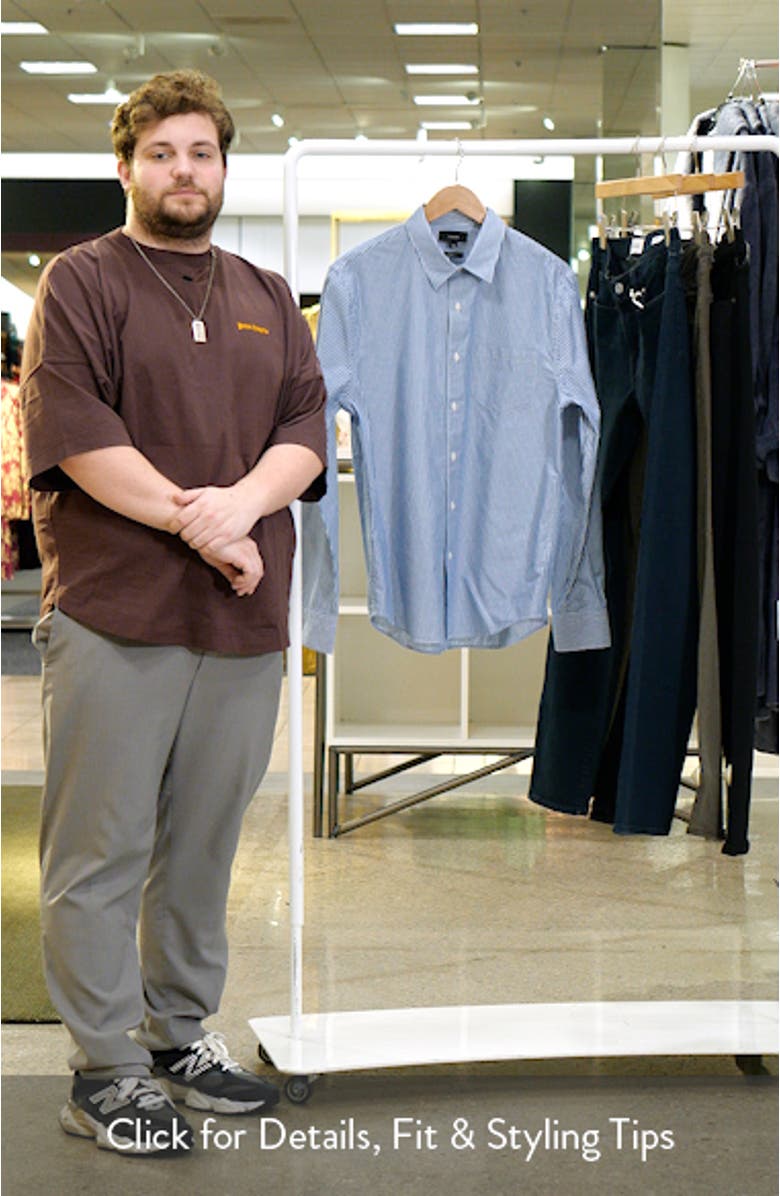 Playa Stripe Poplin Button-Up Shirt, sales video thumbnail