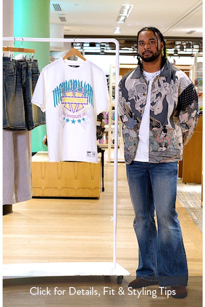 Unforgettable Embellished Shield Oversize Cotton Graphic T-Shirt video