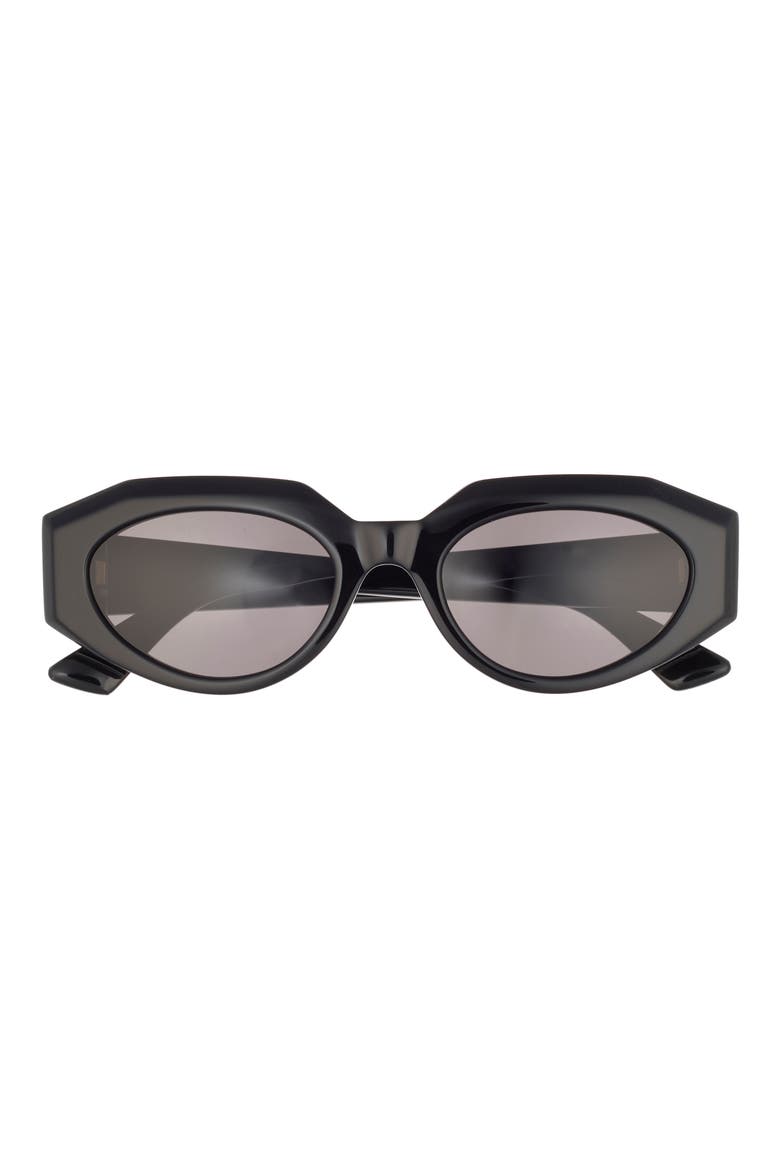 52mm Cat Eye Sunglasses, Main, color, BLACK BLACK GREY