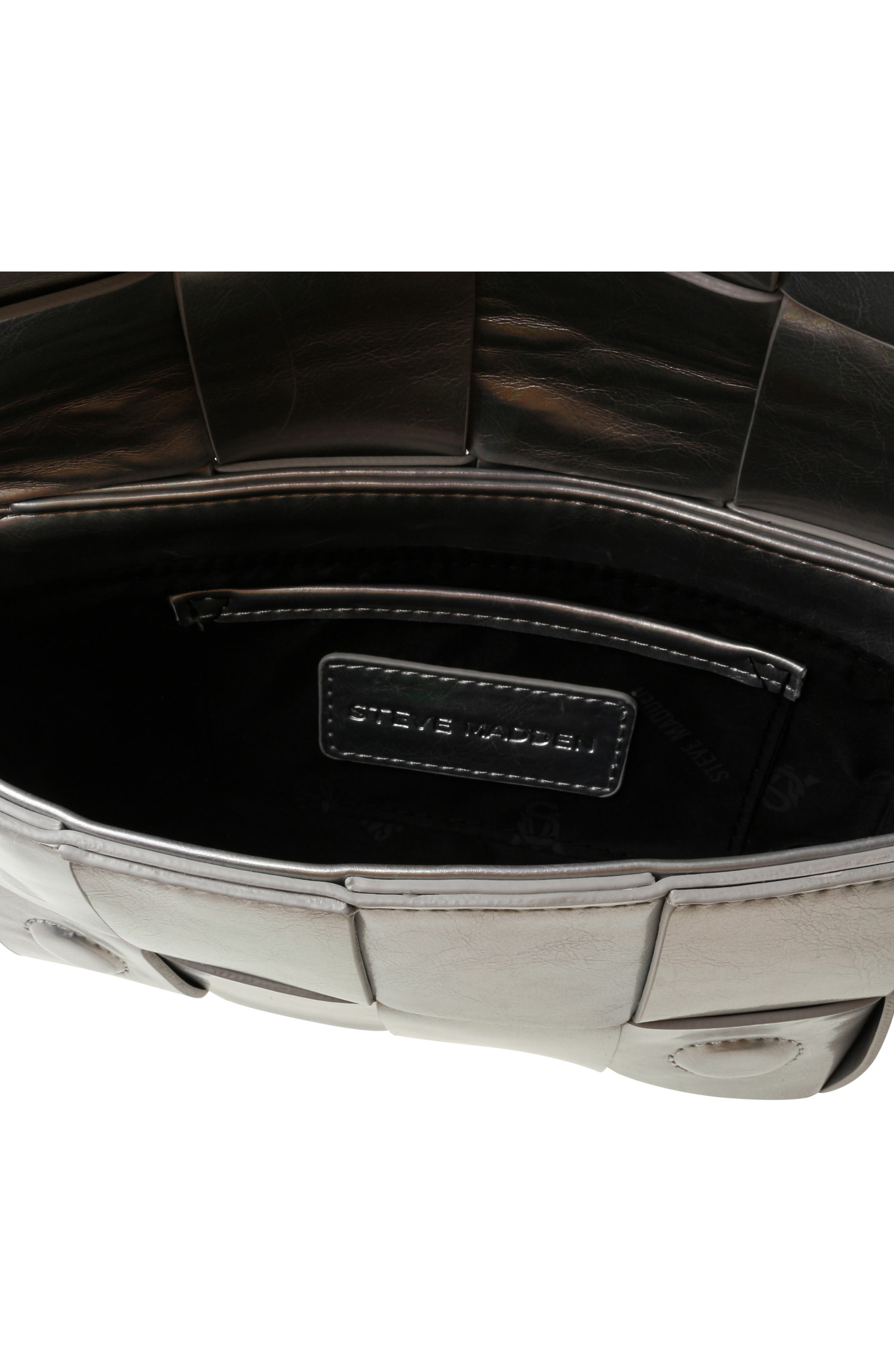 Steve Madden Woven Faux Leather Crossbody Bag, Alternate, color, 