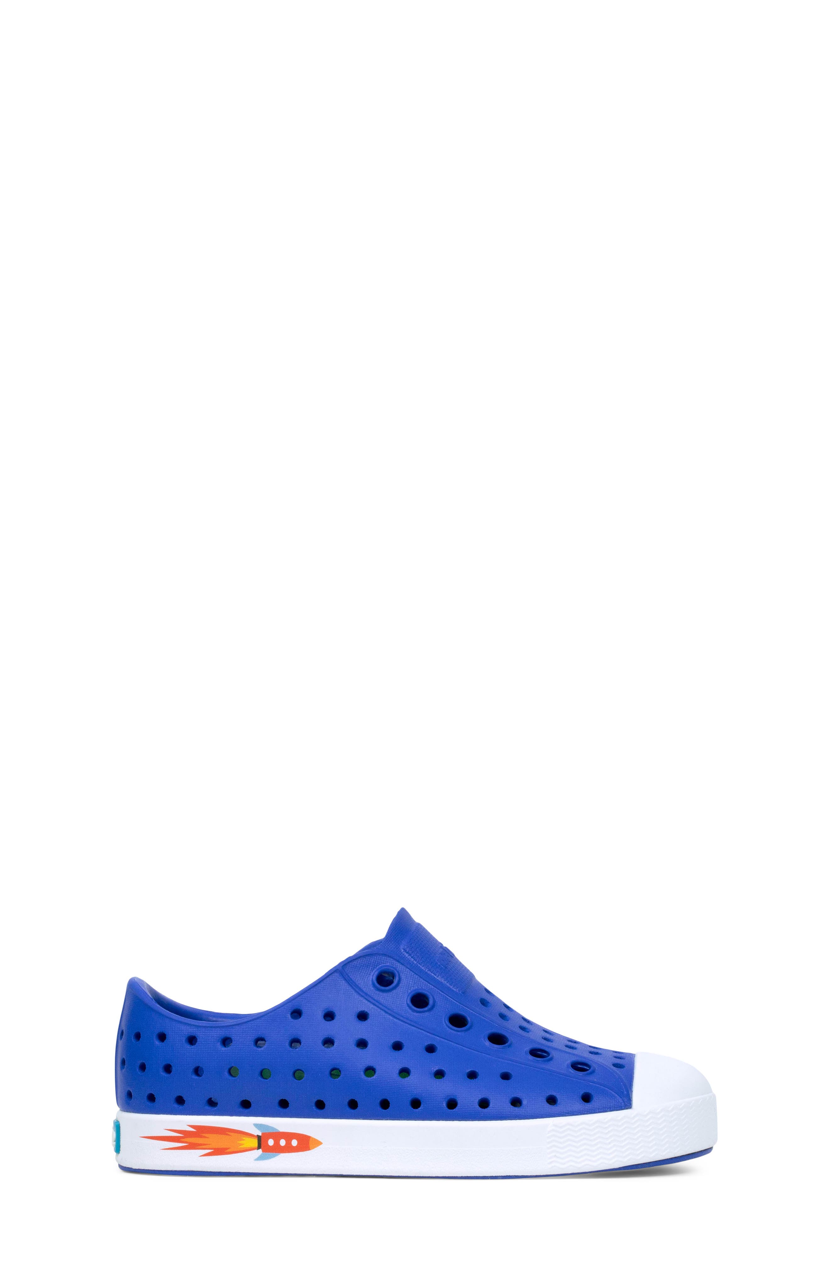 Native Shoes Jefferson Water Friendly Slip-On Sneaker, Alternate, color, Ultra Violet Blue/Shellwhite