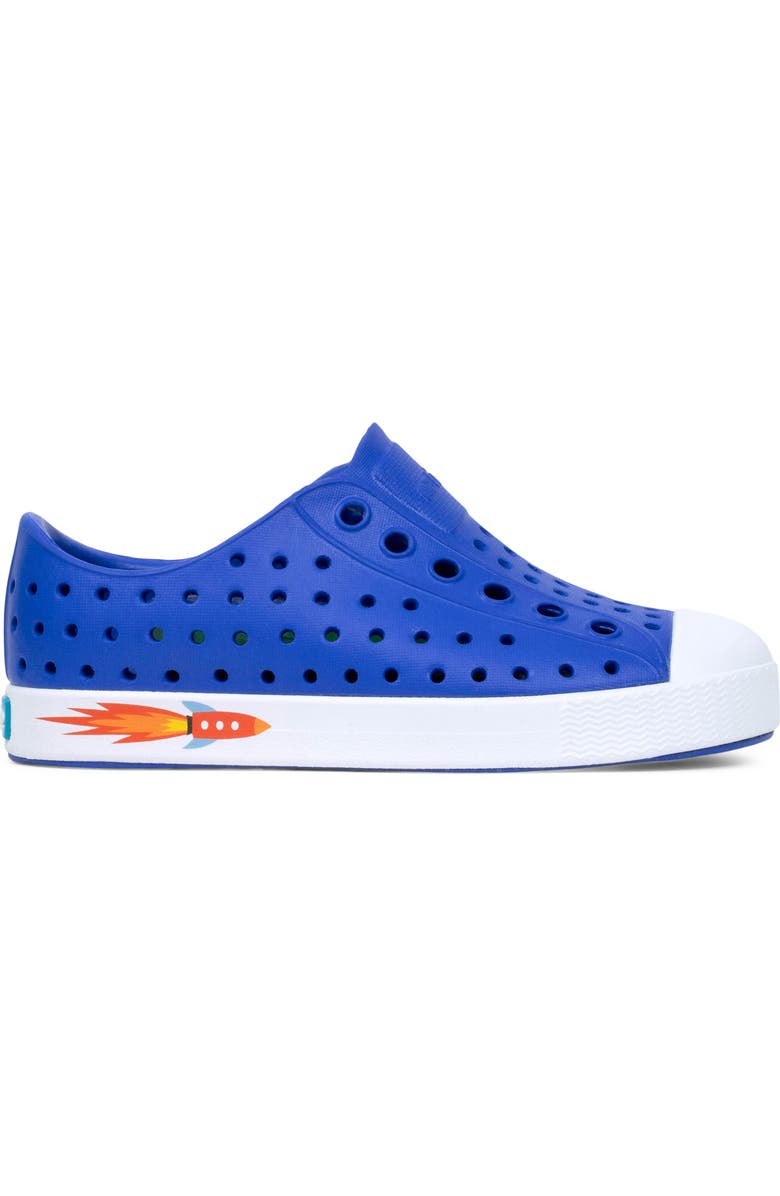 Native Shoes Jefferson Water Friendly Slip-On Sneaker, Alternate, color, Ultra Violet Blue/Shellwhite
