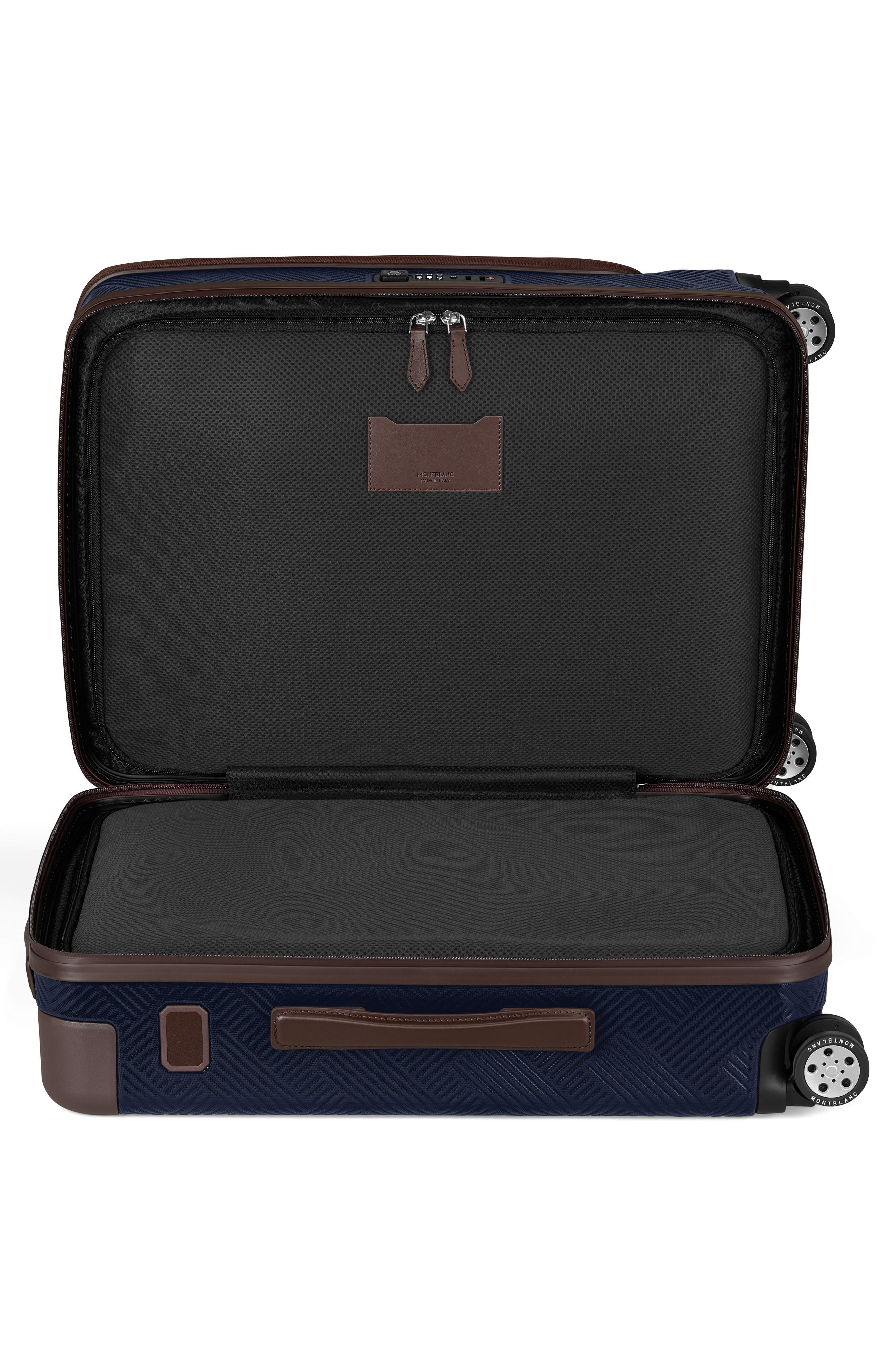 Montblanc MY4810 Extreme 3.0 Cabin Pocket Trolley, Alternate, color, Grey/ Brown