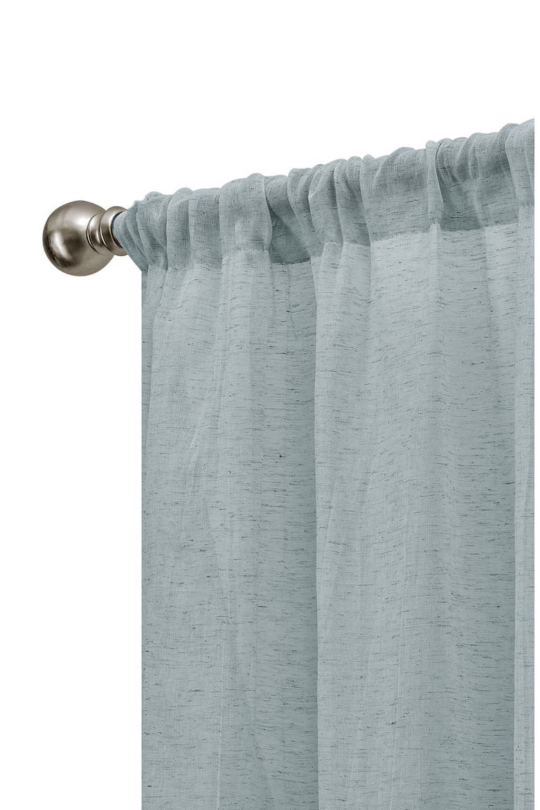 Charter Crushed Set of 2 Curtain Panels, Alternate, color, AQUA