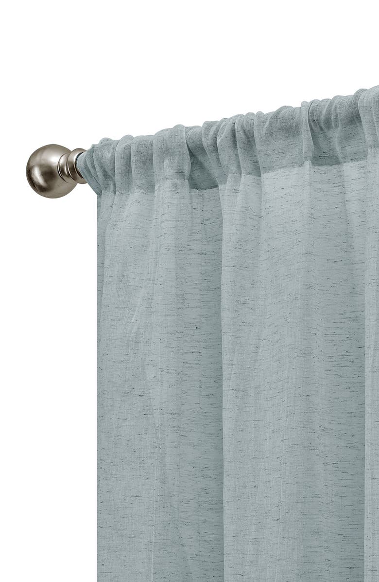 French Connection Charter Crushed Set of 2 Curtain Panels, Alternate, color, Aqua