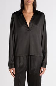 TOM FORD Stretch Silk Satin Polo