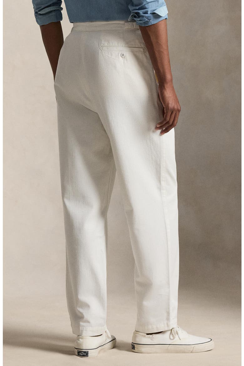 Relaxed Fit Cotton Twill Officer’s Pant, Alternate, color, DECKWASH WHITE