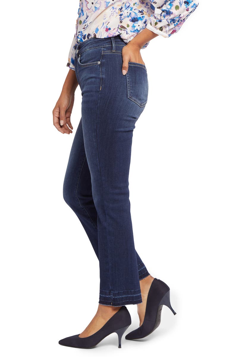 NYDJ Marilyn High Waist Release Hem Ankle Straight Leg Jeans, Alternate, color, Wonderland