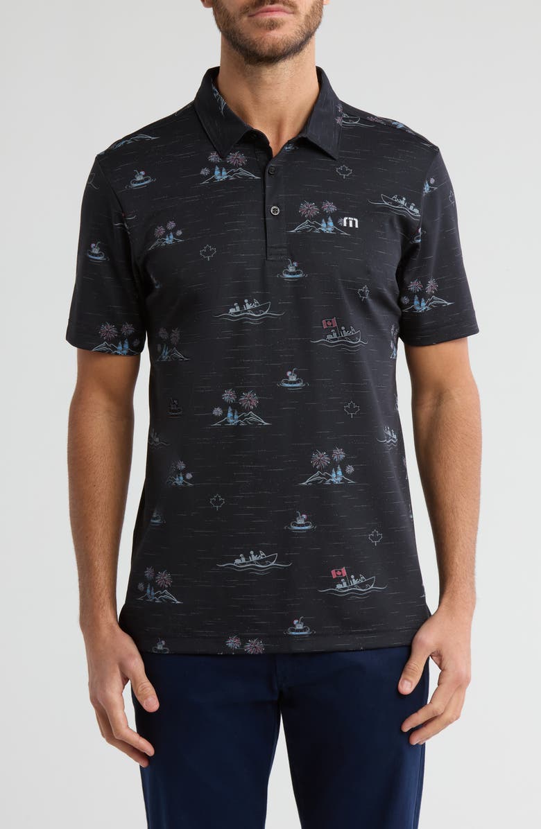 TravisMathew Lake Break Cotton Blend Polo, Main, color,