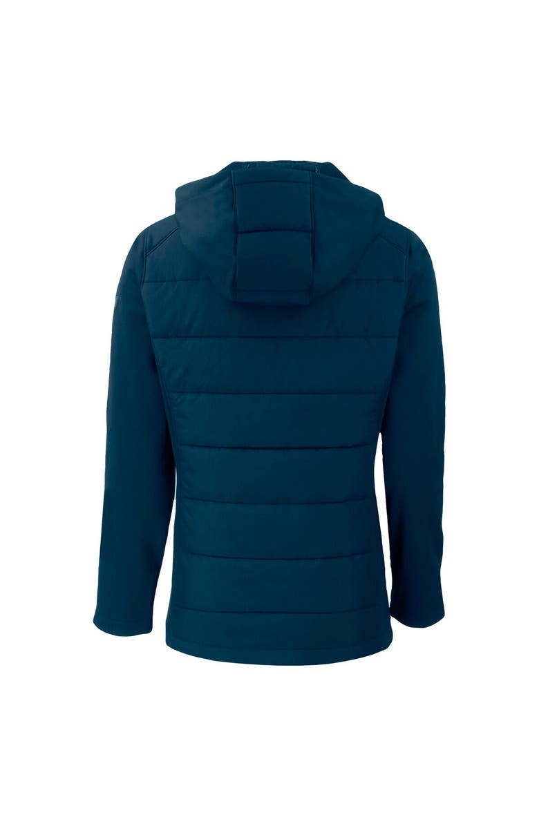 Cutter & Buck Women's Cutter & Buck  Navy Boston Red Sox City Connect Evoke Hybrid Eco Softshell Recycled Full-Zip Hoodie Jacket, Alternate, color, 