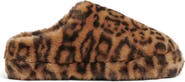 Apparis Misha Leopard Print Faux Fur Slipper