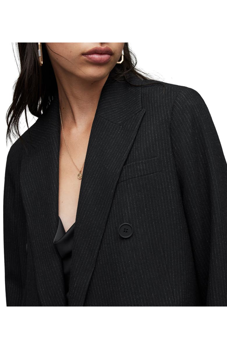 AllSaints Astrid Pinstripe Blazer, Alternate, color, 