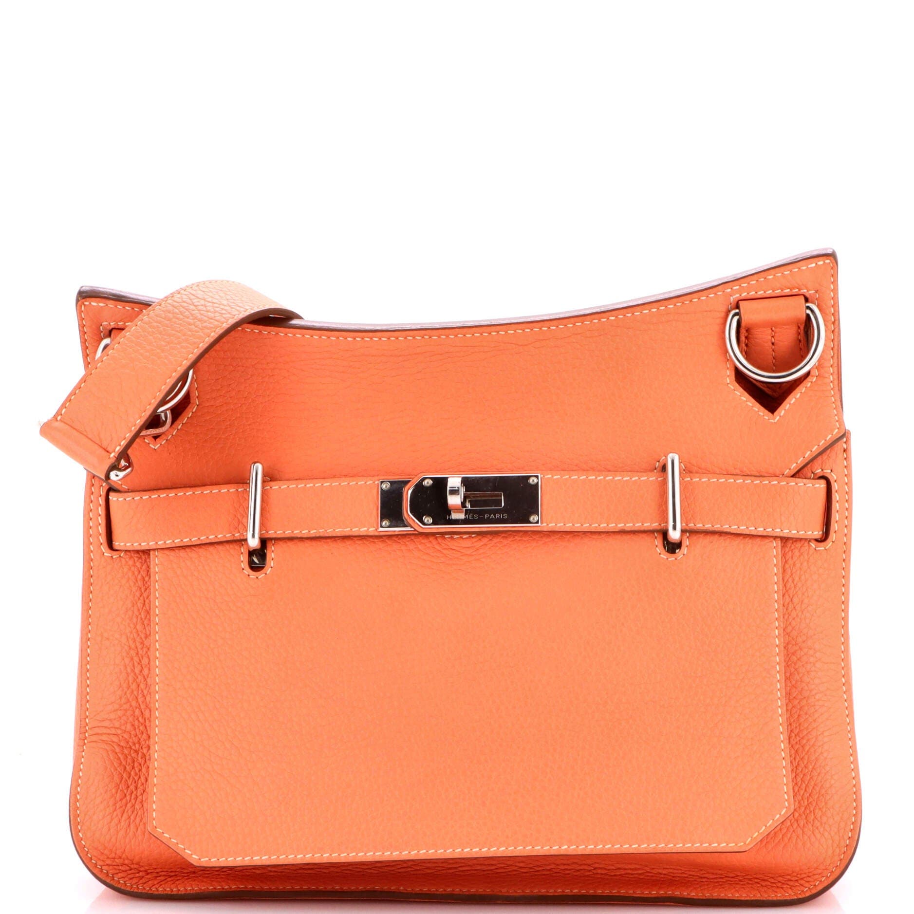 Pre-Owned Hermes Jypsiere Bag Clemence 31, Main, color, Crevette