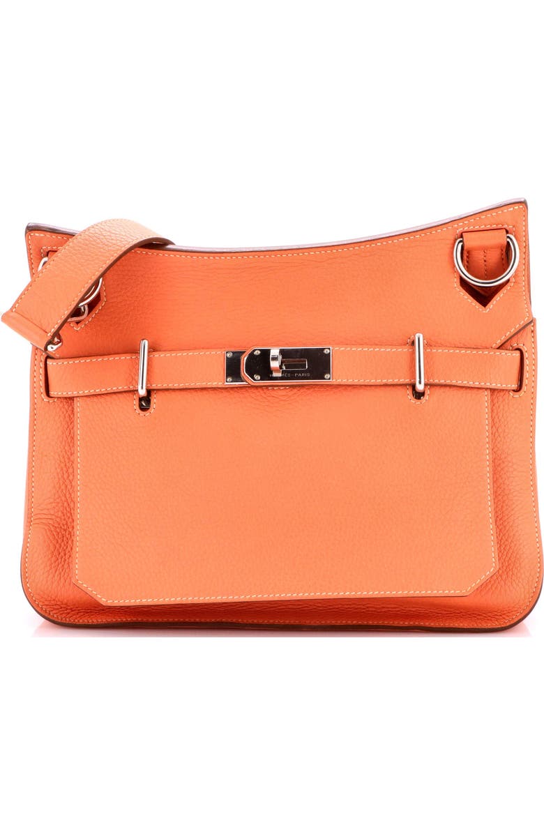 Pre-Owned Hermes Jypsiere Bag Clemence 31, Main, color, Crevette