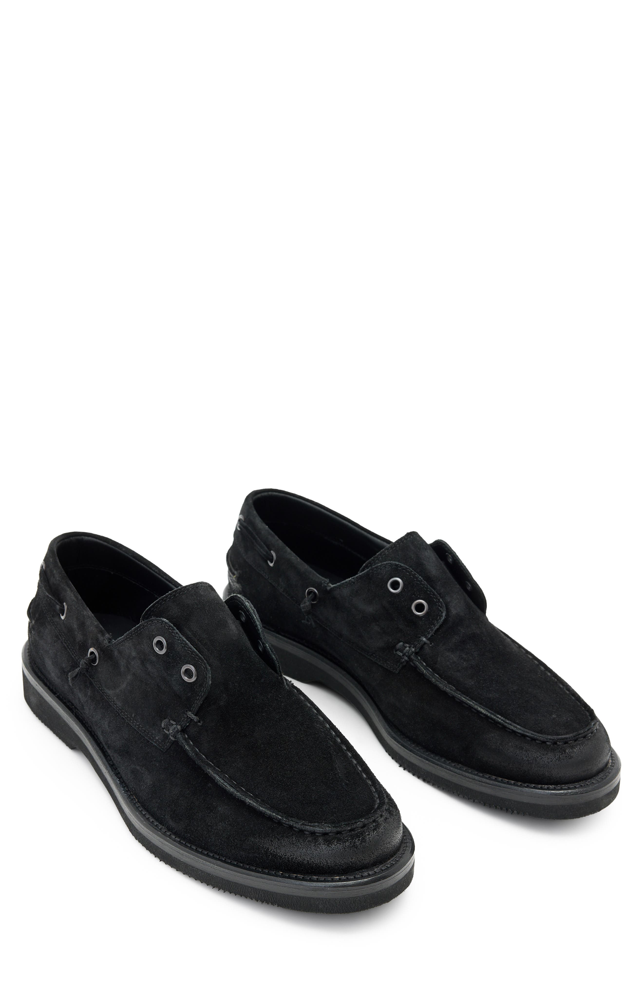 John Varvatos Varick Deck Shoe, Main, color, Black