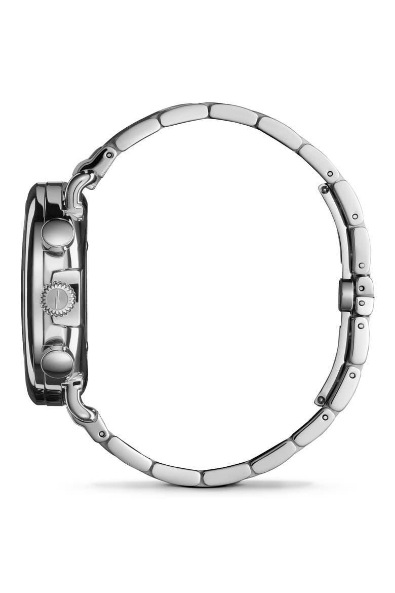 Runwell Chronograph Bracelet Watch, 41mm, Alternate, color, BLACK