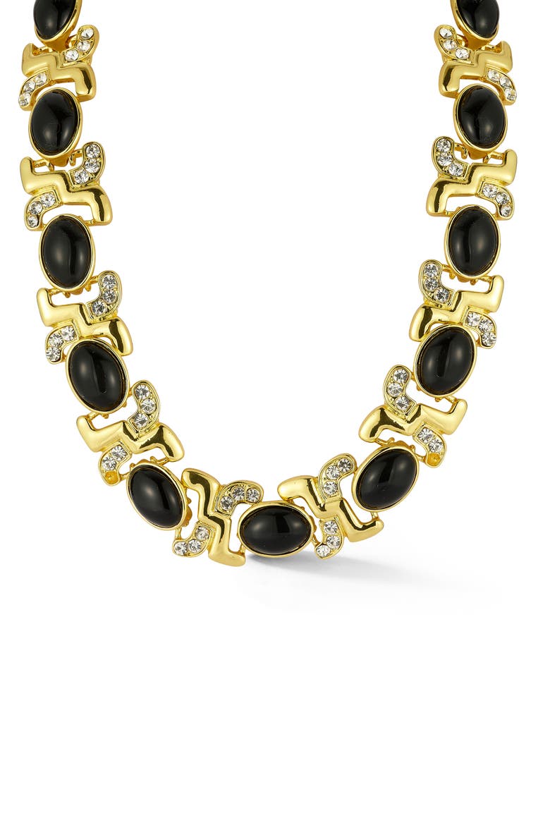 Cubic Zirconia Statement Necklace, Main, color, GOLD