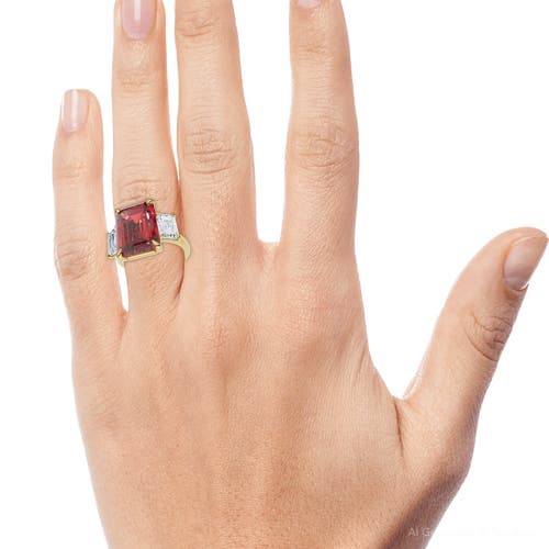 Bliss Diamond 13ct Ruby & Diamond Ring 14k Gold Or Platinum Lab Grown In Gold