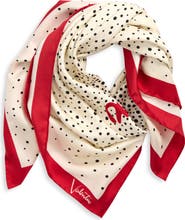 Valentino Garavani Little Stars Print Silk Scarf