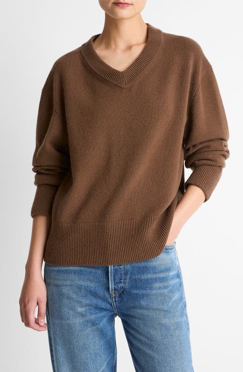 Wool & Cashmere V-Neck Sweater
