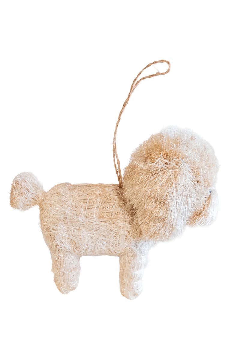 LIKHA Poodle Handwoven Ornament, Alternate, color, White