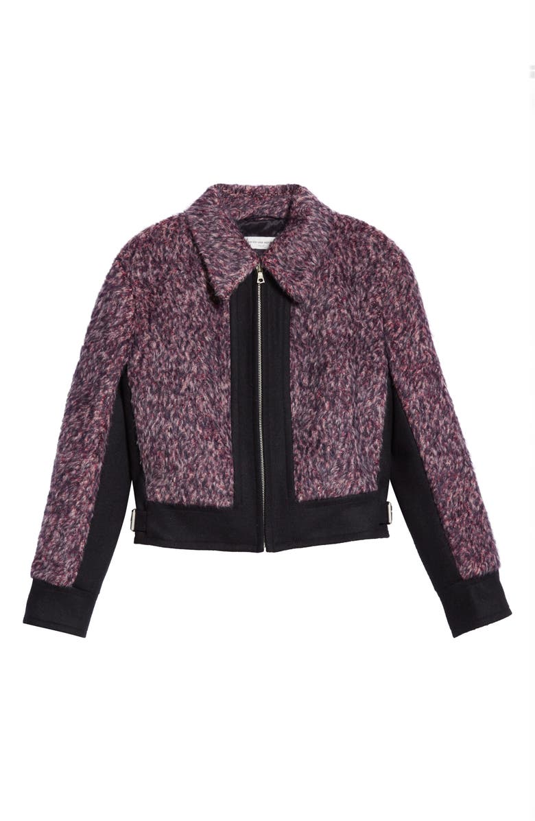 Dries Van Noten Vows Alpaca Blend Zip Jacket, Alternate, color,