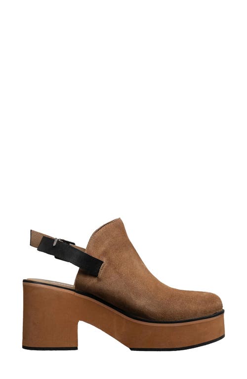 Antelope Isla Platform Slingback Sandal In Brown