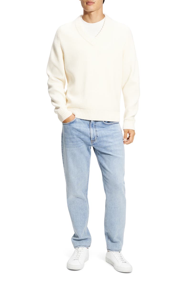 Theory Heavy Wool Sweater, Alternate, color, Winter White