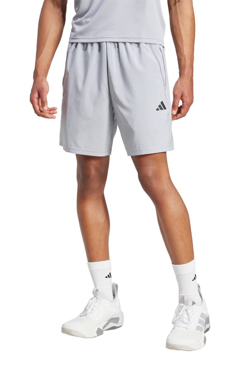 adidas Aeroready Essentials 7-Inch Training Shorts, Main, color, Halo Silver/ Black