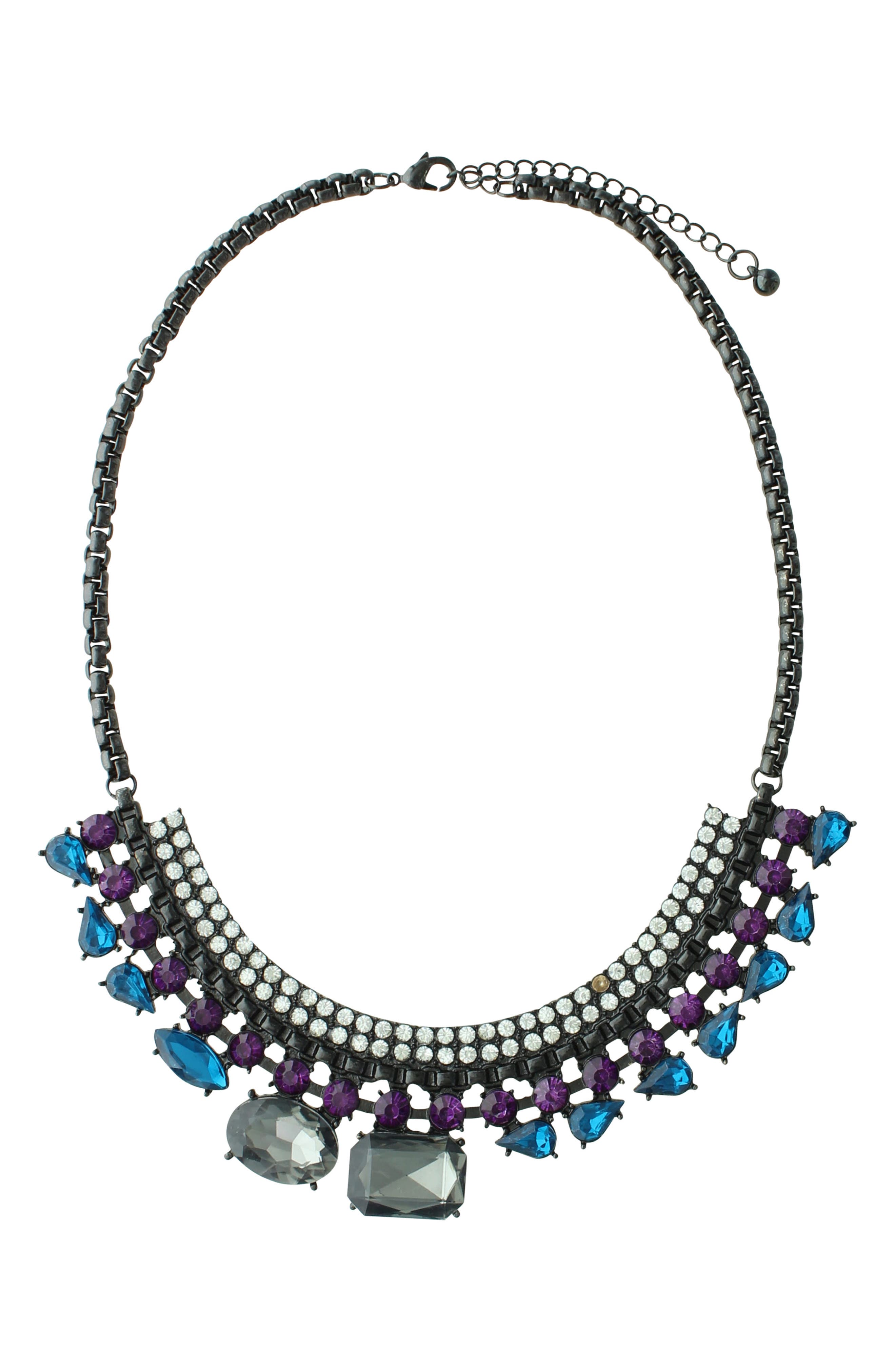 OLIVIA WELLES Resse Crystal Collar Necklace