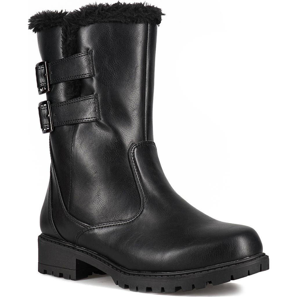 Aquatherm By Santana Canada Cold Weather Faux Fur Lined Boot In Black