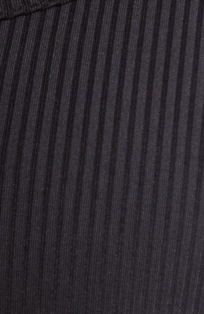 Year of Ours Ribbed Layered Sports Bra, Alternate, color, Black/White