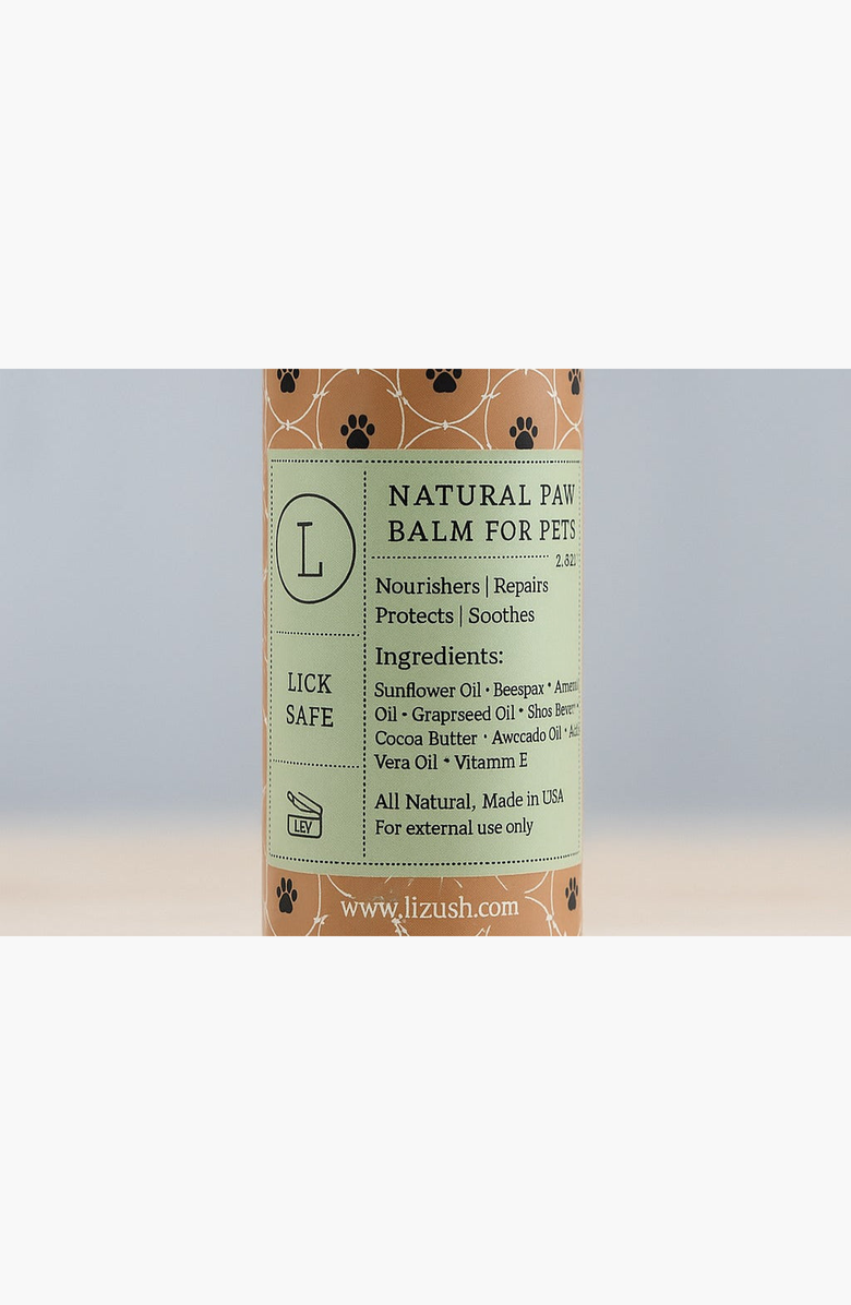 Lizush Natural Pet Paw Balm, Alternate, color, NO COLOR