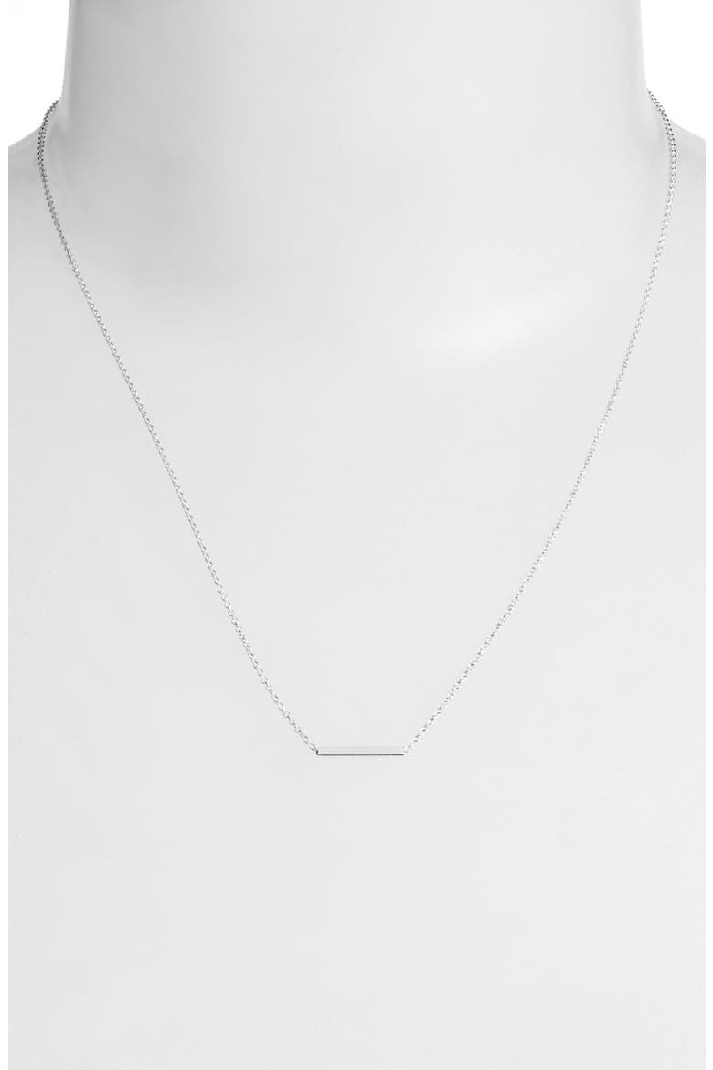'Balance' Bar Pendant Necklace (Nordstrom Exclusive), Alternate, color, SILVER