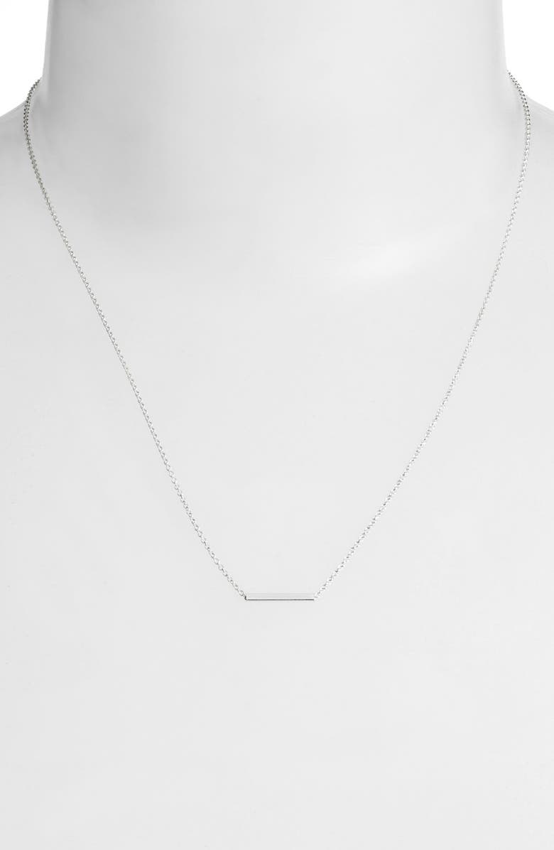 Dogeared 'Balance' Bar Pendant Necklace, Alternate, color,