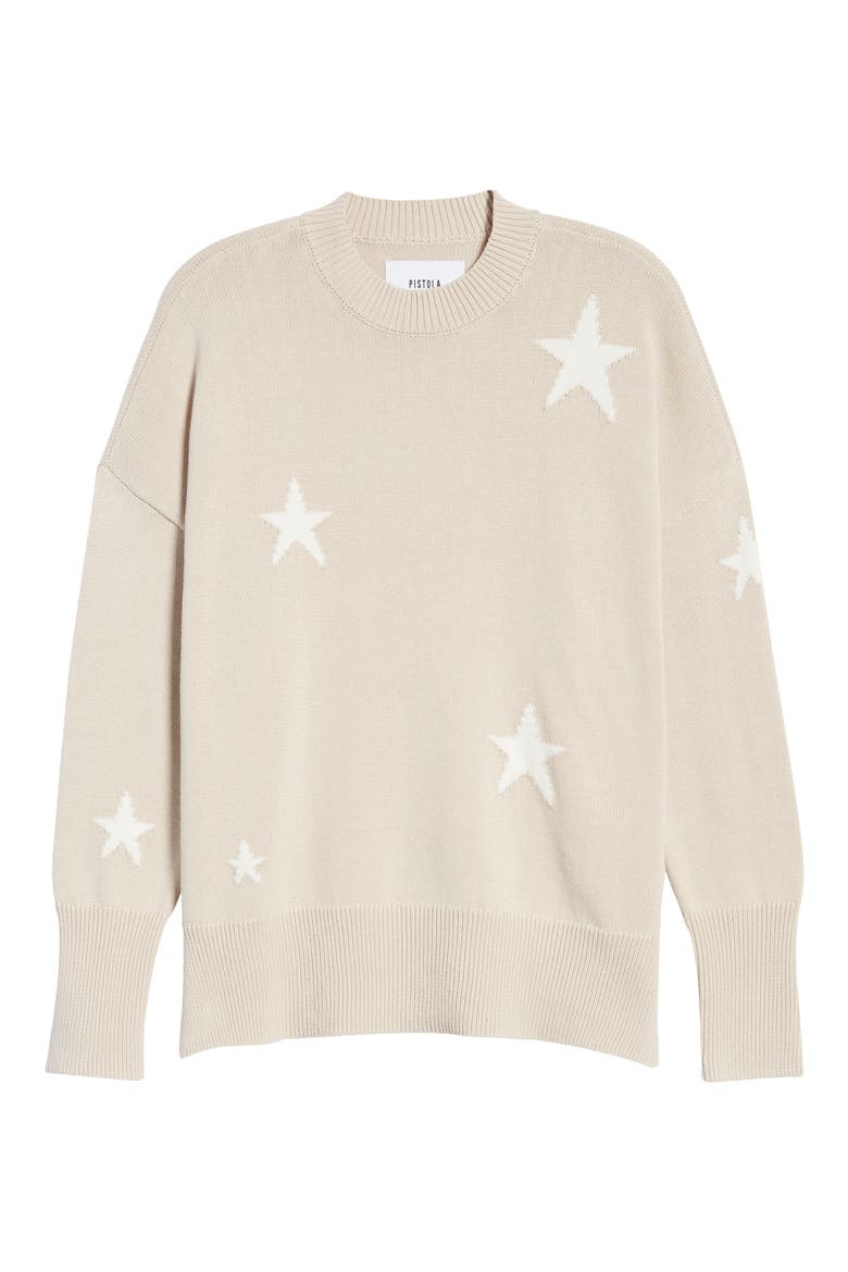 Darya Cotton Sweater, Alternate, color, ROYAL DOVE