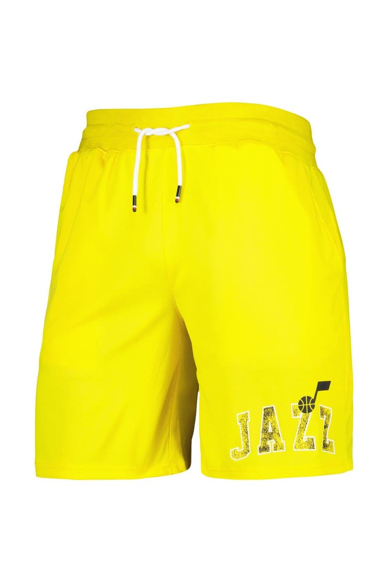 Men's Tommy Jeans Yellow Utah Jazz Mike Mesh Basketball Shorts, Alternate, color, Yellow