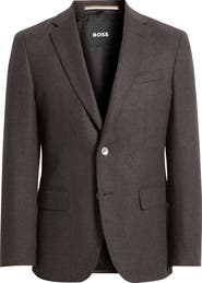BOSS Hutson Brushed Wool & Cashmere Sport Coat