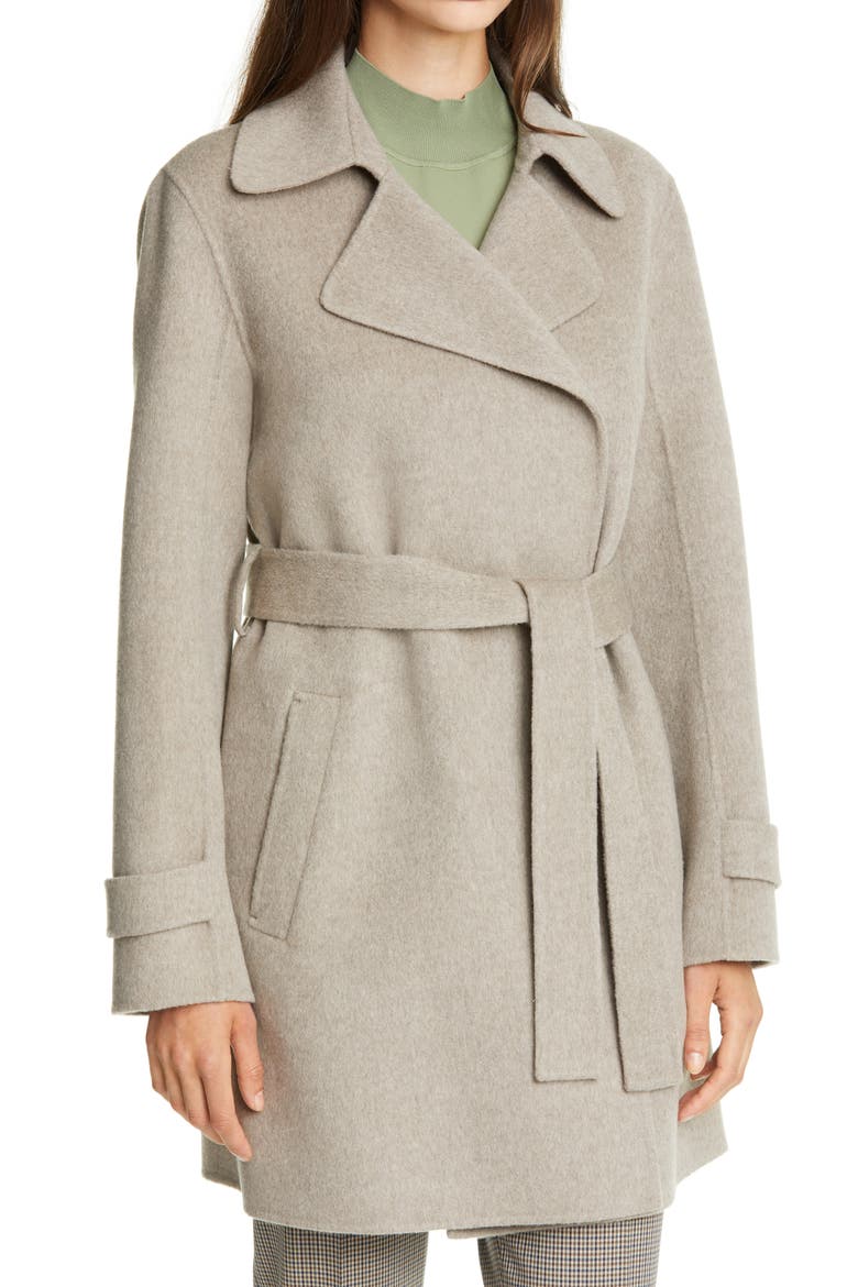 Oaklane Wool & Cashmere Trench Coat, Alternate, color, TAUPE GREY