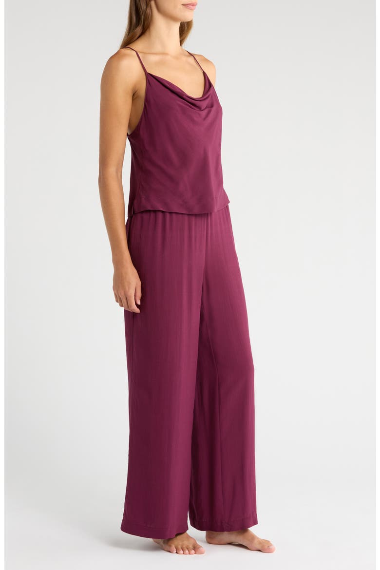 Sleek Pajamas, Alternate, color, CHERRY LACQUER