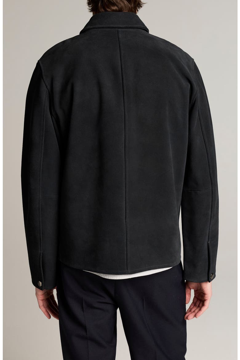 Split Suede Leather Coaches Jacket, Alternate, color, COASTAL