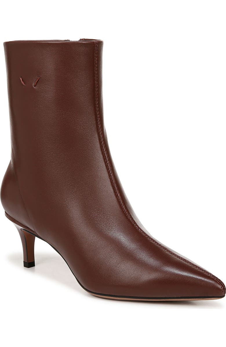 Franco Sarto Anna Pointed Toe Bootie, Main, color, Dark Brown
